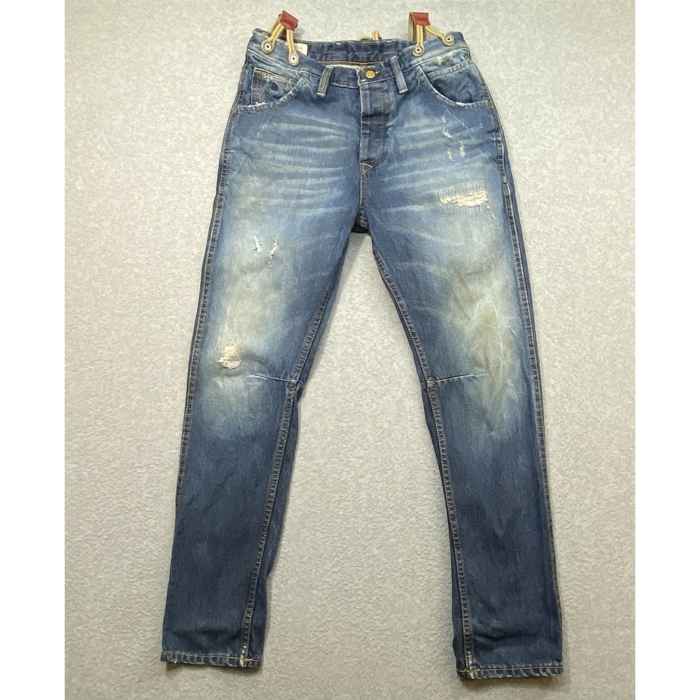 Scotch &‎ Soda Men's Blue Jeans 29x32 Straight Denim Workwear Distressed